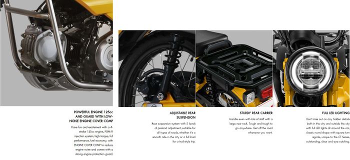 fitur Honda CT125