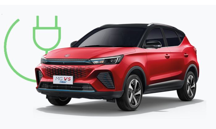 Warna Scarlet Red MG VS HEV di Indonesia malah two-tone.