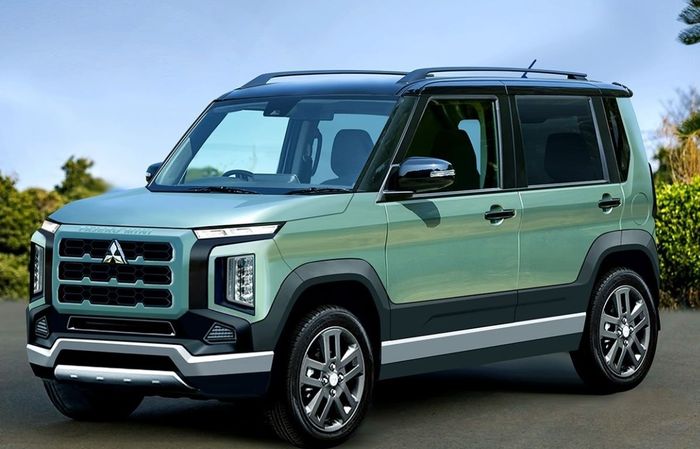 detail tampilan renderan Mitsubishi Pajero Mini Reborn