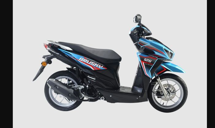 Kawasaki Brusky 125 warna biru