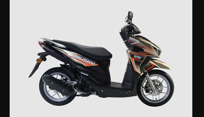 Kawasaki Brusky 125 warna cokelat