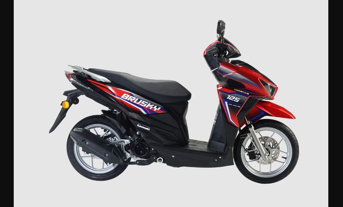 Kawasaki Brusky 125 warna merah
