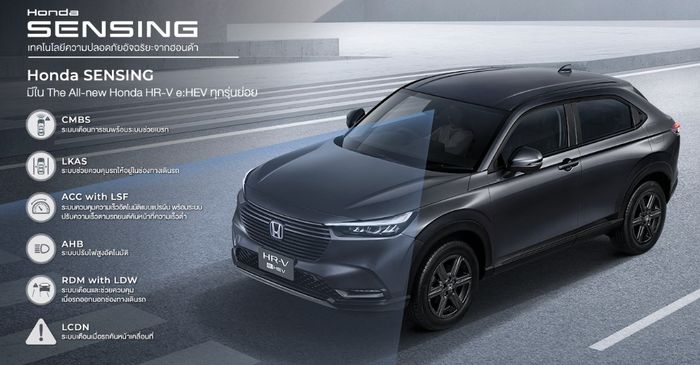 Fitur Honda Sensing di HR-V Hybrid di Thailand