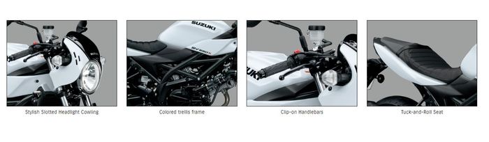 memiliki detail khas cafe racer