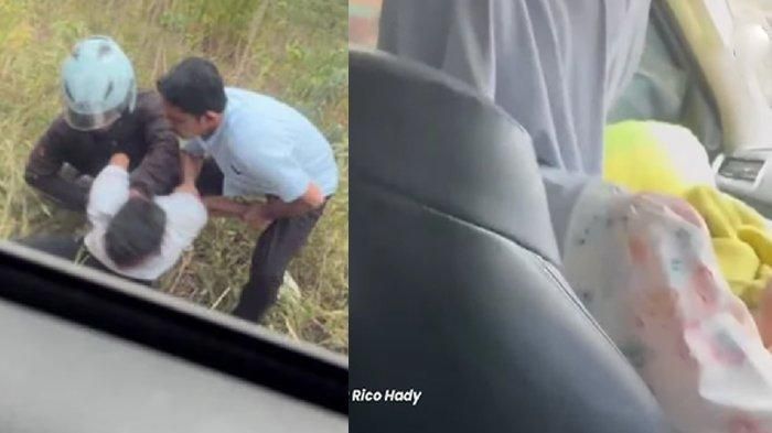 Polisi bawa istri dan anak di dalam mobil mengejar pelaku pencurian motor