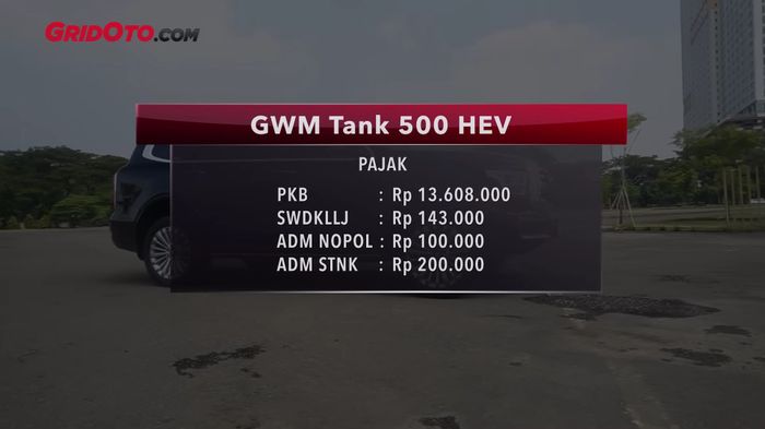 Pajak GWM Tank 500 HEV.