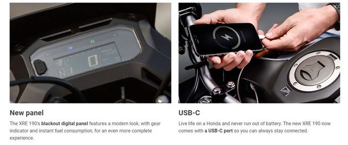 dilengkapi panel instrumen baru dan port pengisian USB type C
