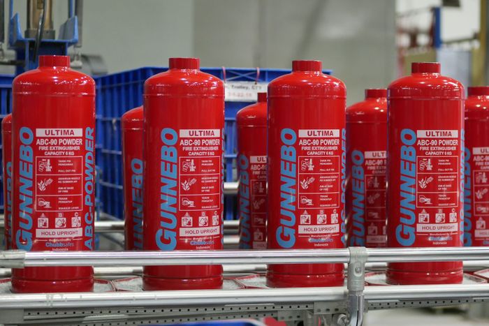 Hasil produksi APAR Gunnebo jenis powder.