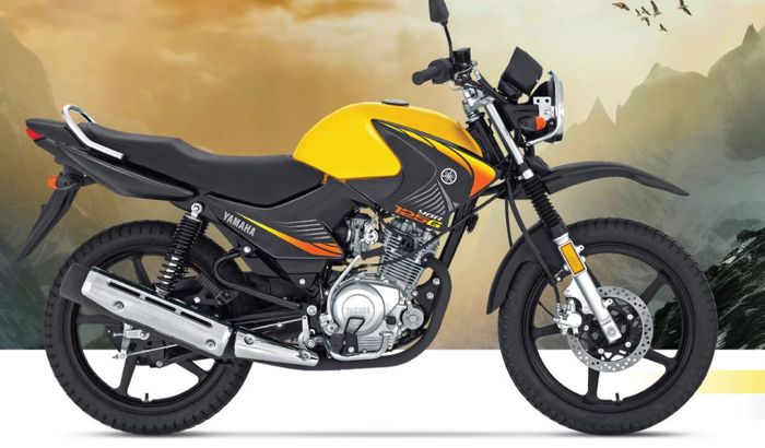 dari samping tampak seperti Yamaha Scorpio Z modifikasi semi trail