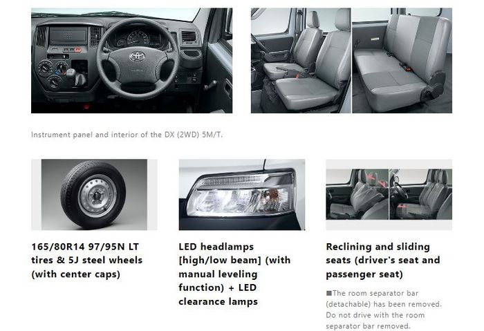 fitur Toyota Town Ace