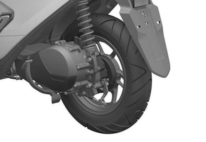 Posisi dinamo pada motor listrik Honda terbaru 