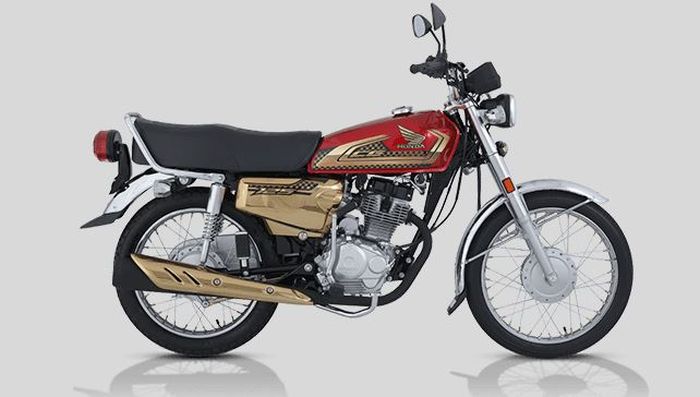 detail tampilan Honda CG125S Gold Edition