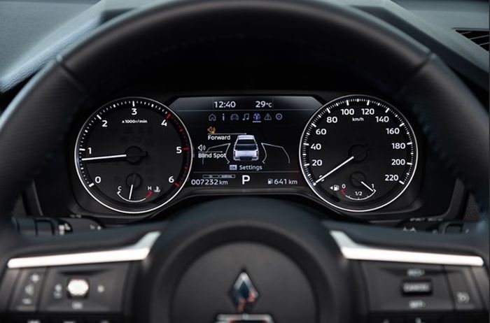 Tampilan speedometer All-New Triton