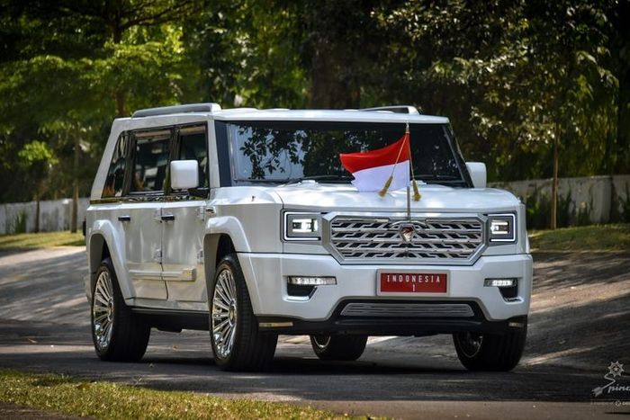 Sangarnya mobil Presiden RI Prabowo Subianto usai dilantik di Gedung MPR/DPR RI, Jakarta, Minggu (20/10/2024)