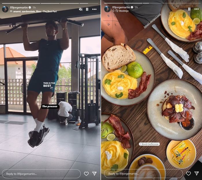 Jorge Martin liburan di Bali