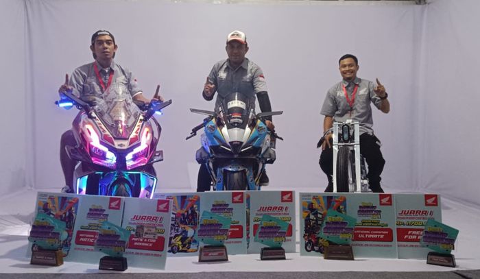 Tiga juara nasional Honda Modif Contest 2024