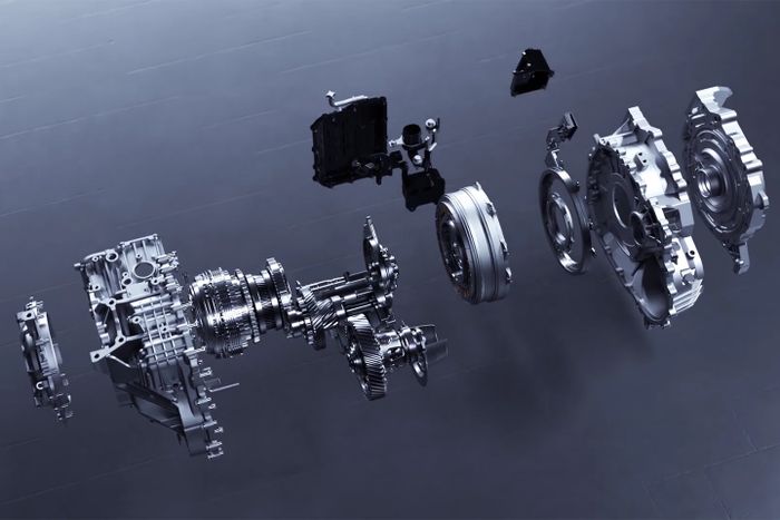 Transmisi otomatis hybrid Hyundai Santa Fe jika dibreakdown.