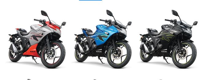 pilihan warna Suzuki Gixxer SF