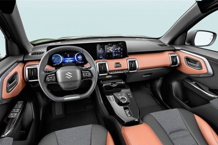 Tampilan interior Suzuki e Vitara