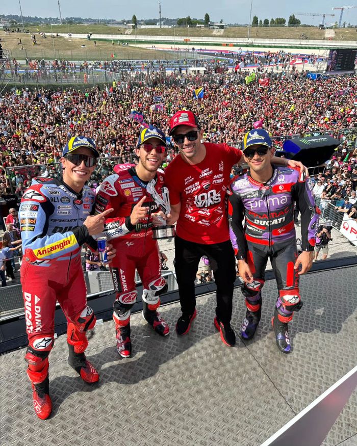 Michele Pirro, bersama Marc Marquez, Enea Bastianini dan Jorge Martin