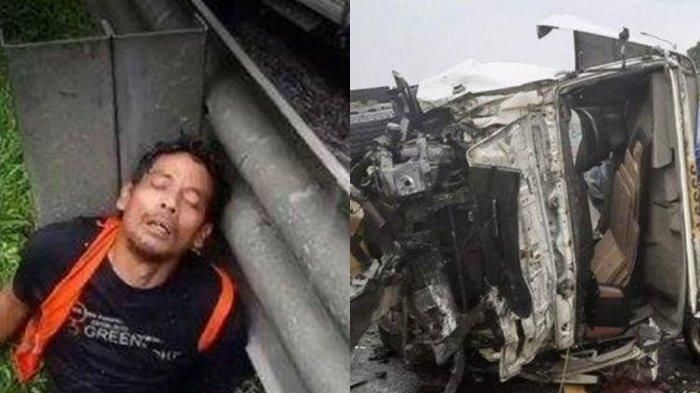 Tampang sopir truk tronton yang tabrak puluhan kendaraan di Tol Cipularang KM 92