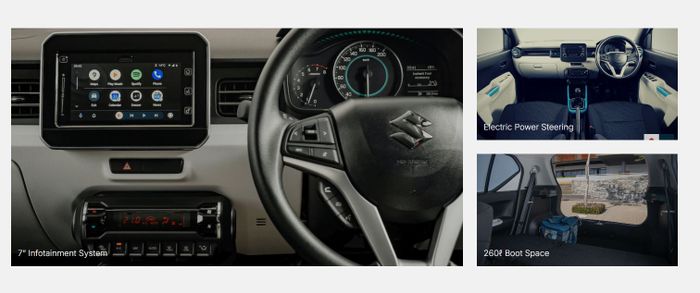 fitur di interior Suzuki Ignis versi Afrika Selatan