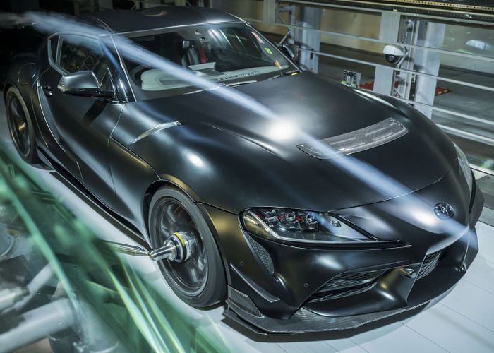 Toyota GR Supra A90 Final saat dites wind tunnel.