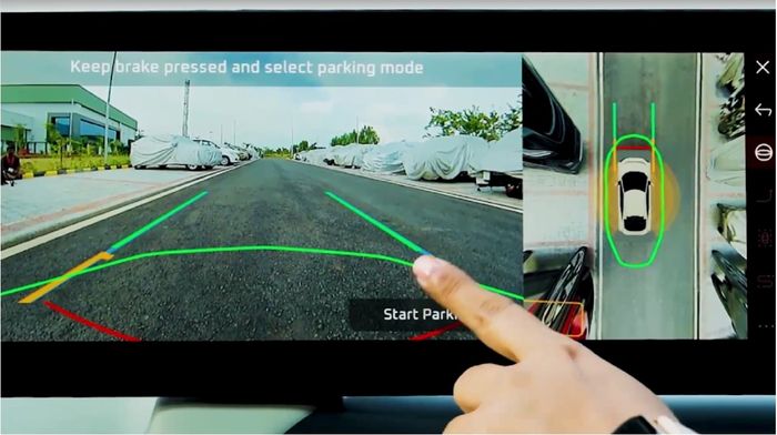 Fitur Autopark Mahindra BE 6e.