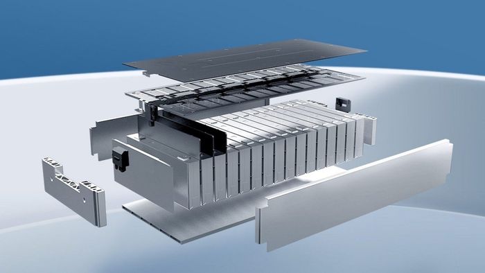 Konstruksi baterai mobil listrik Aion Magazine Battery.