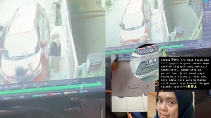 Santi (43) menjadi korban penculikan di depan rumahnya sendiri di Jl Sukanegara Asri, Antapani, kota Bandung, Jawa Barat oleh pelaku pakai identik Daihatsu Xenia