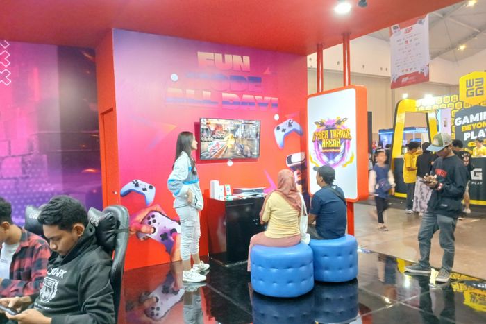 Ramainya booth AHM di IGF 2024.