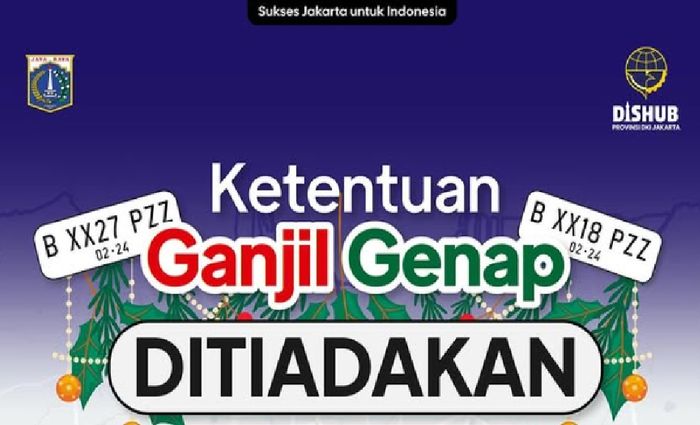 Aturan Ganjil Genap Ditiadakan selama libur Nataru, catat tanggalnya
