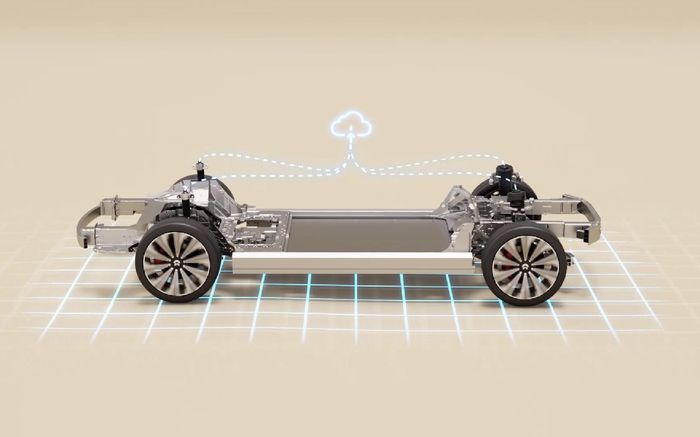 Nio ET9 sudah dibekali suspensi aktif.