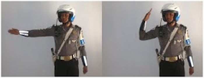 Gerakan ke 6: Menjalankan arus dari arah kanan petugas