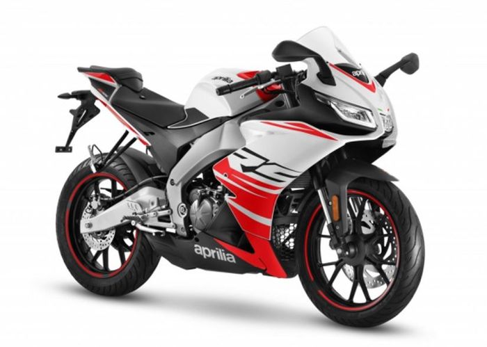 detail tampilan Aprilia RS 125 White-Kingsnake White