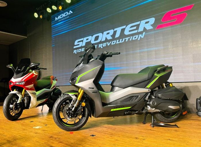 Moda Sporter-S tersedia dalam warna Meteor Grey dan Sporty Red