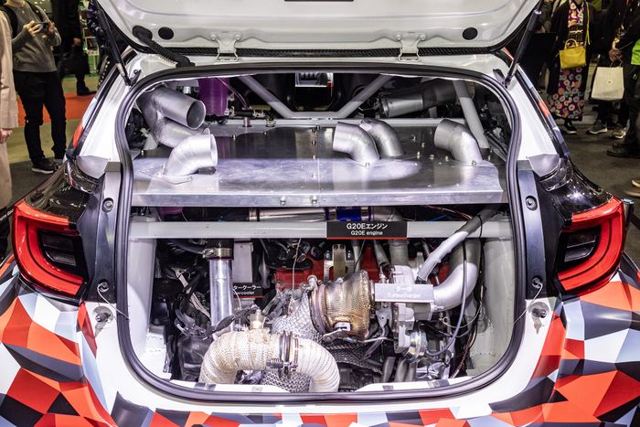 Mesin GR Yaris M Concept ternyata pindah ke tengah, mengusung mesin baru G20E.