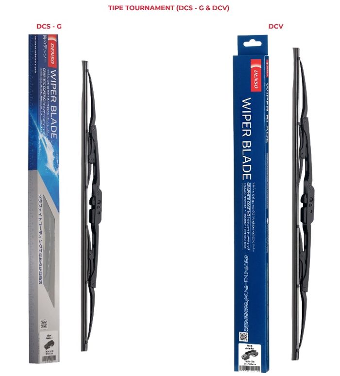 Denso tipe Tournamen tersedia dengan ukuran mulai dari 12 inci sampai 26 inci