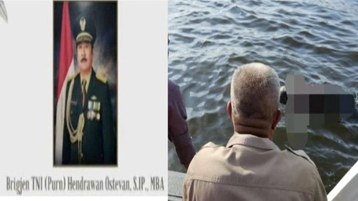 Foto Brigjen Purnawirawan TNI Hendrawan Ostevan yang ditemukan tewas mengambang di laut Marunda, Cilincing, Jakarta Utara