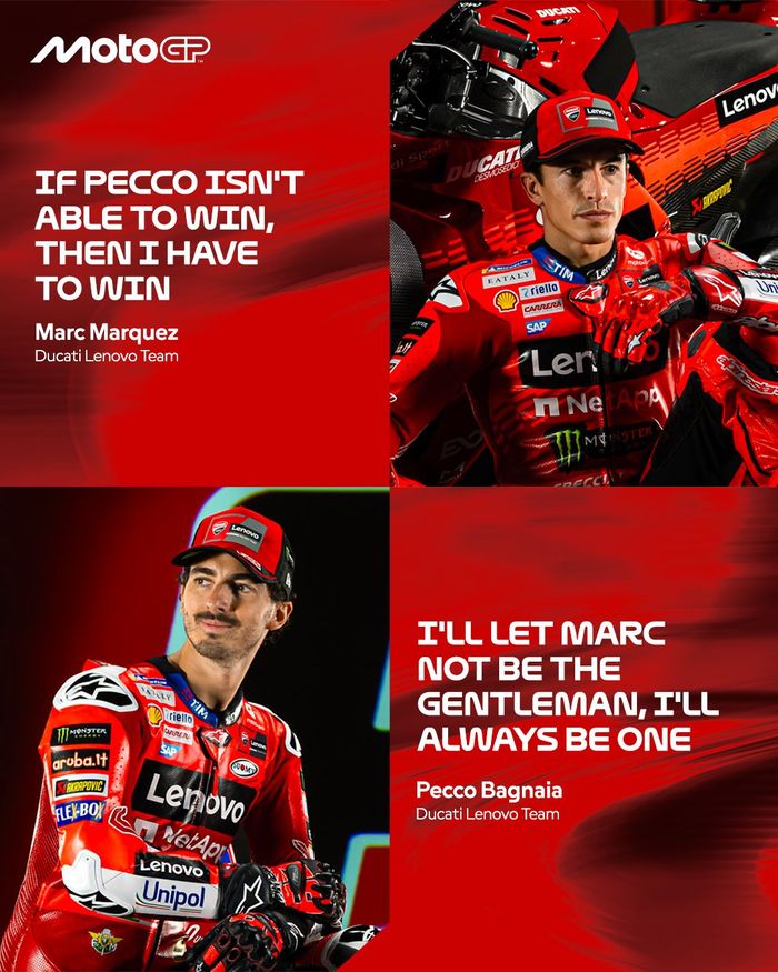 Quote Pecco Bagnaia di launching tim Ducati Lenovo menjadi sorotan