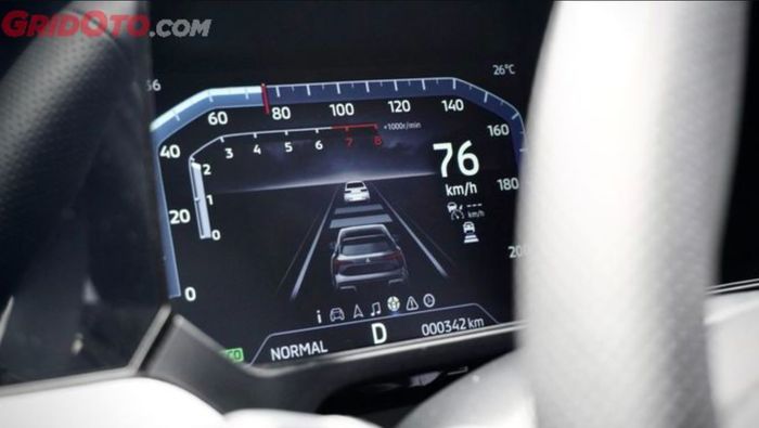 Digital Driver Display pada Mitsubishi XForce Ultimate DS