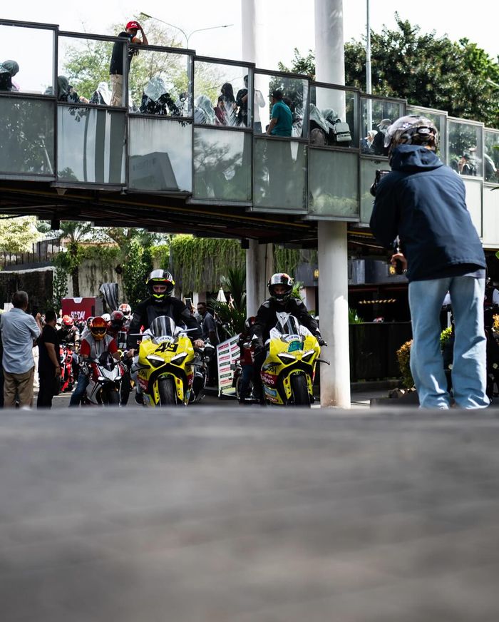 Sunmori bareng Franco Morbidelli dan Fabio Di Giannantonio