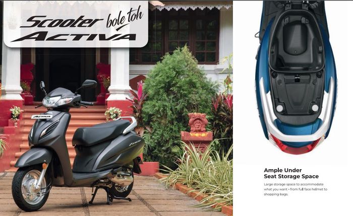 detail tampilan Honda Activa 110