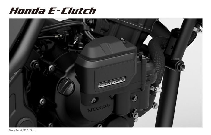 peranti E-Clutch yang ada di bak mesin sebelah kanan