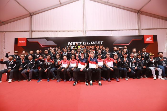 pebalap dunia Joan Mir dan Luca Marini hadir di Astra Honda Motor Safety Riding and Training Center (AHM-SRTC)