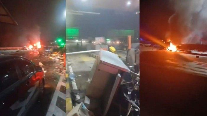 KECELAKAAN BERUNTUN CIAWI - Kolase terkait kondisi pasca kecelakaan beruntun yang terjadi di Gerbang Tol (GT) Ciawi arah Bogor-Jakarta di Kelurahan Katulampa, Kota Bogor, Jawa Barat pada Selasa (4/12/2025) sekira pukul 23.30 WIB. Akibatnya, ada 8 orang tewas dan 11 lainnya mengalami luka-luka. Kini,