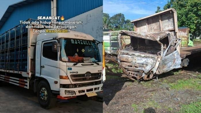 Bendi Wijaya (30), sopir truk galon air mineral penyebab kecelakaan maut di gerbang tol Ciawi 2 ternyata hobi bikin konten di TikTok