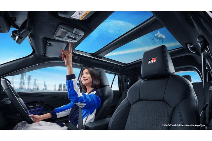 Suasana kabin Yaris Cross HEV.