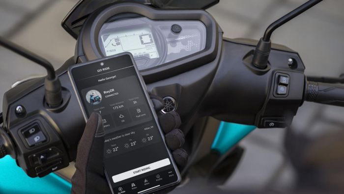 Yamaha RayZR 2025 sudah dilengkapi fitur konektivitas smartphone