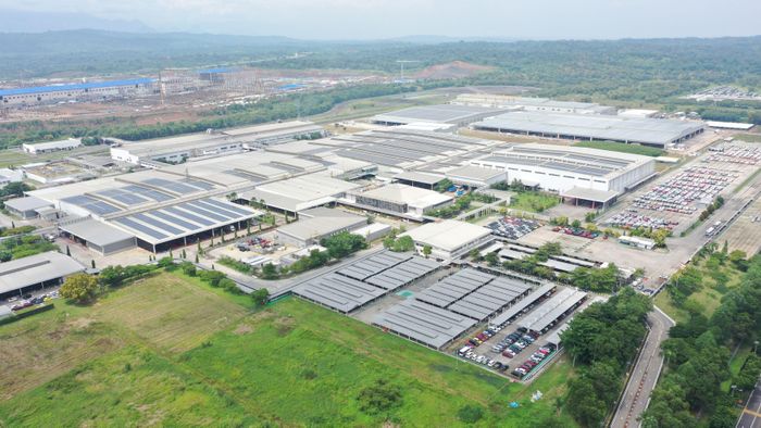 Penampakan pabrik baru Daihatsu Karawang Assembly Plant 2 di Kawasan Industri Surya Cipta, di Karawang Timur, Jawa Barat